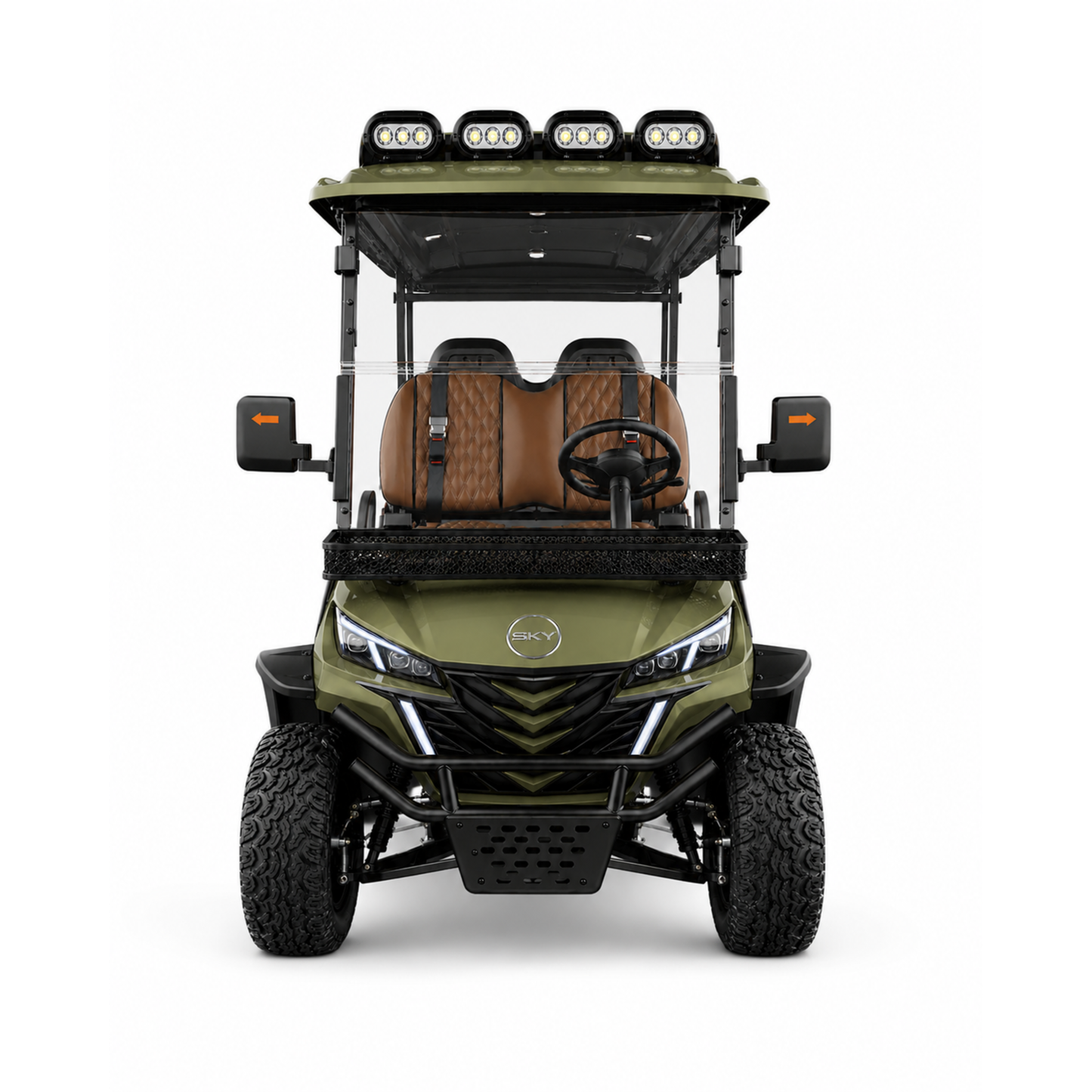Sky Golf Cart 2027 – Olive Green Edition